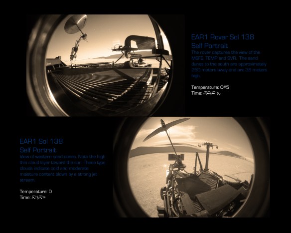 Sol 138 Fish Eye 2 views